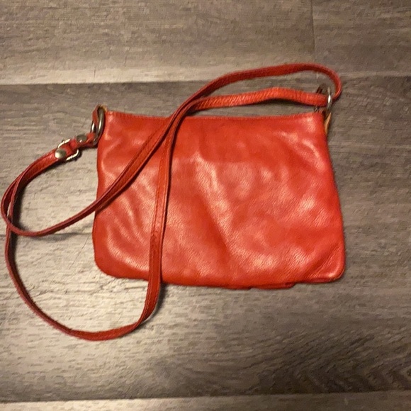 Red Italian leather purse - Picture 3 of 6